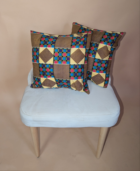 'Sika Kente' Small Printed Pillow Set