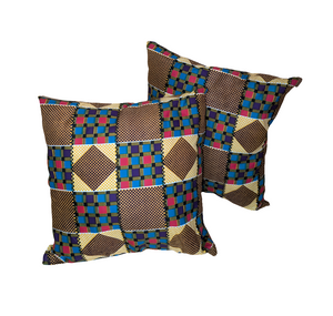 'Sika Kente' Small Printed Pillow Set